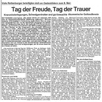 Miniatur Schwäbisches Tagblatt 10.5.1985