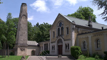 Miniatur Krematorium des Friedhofs 'Unter den Linden'