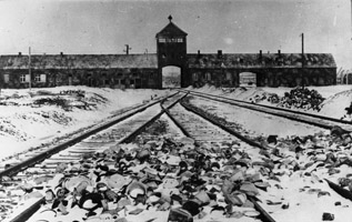 Miniatur Auschwitz-Birkenau Einfahrtsgebäude