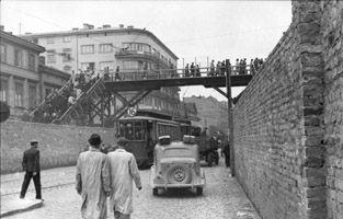 Miniatur Verkehrsstraßen durch das Ghetto